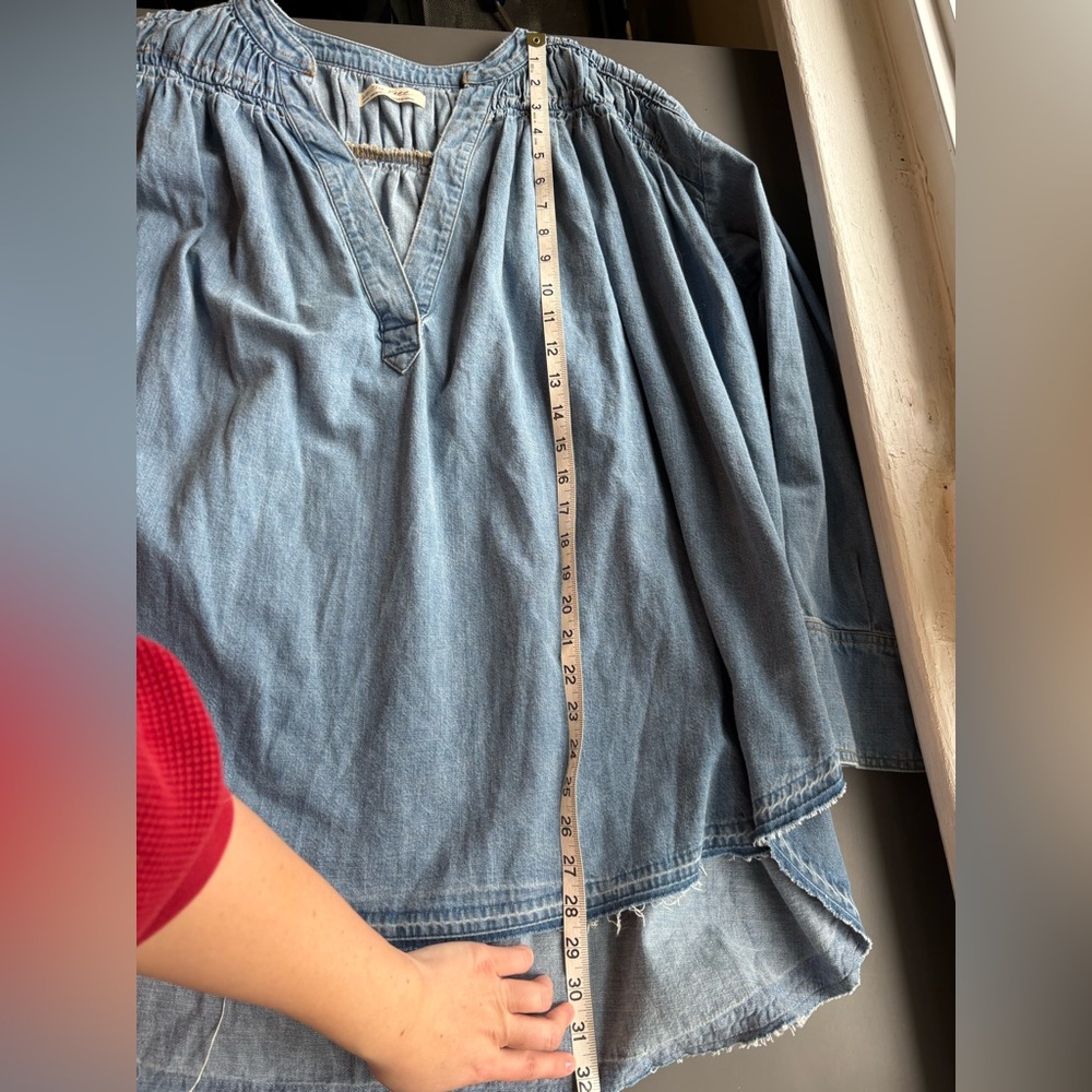 Like new Free People Denim Tunic Top- Small - Picture 11 of 11